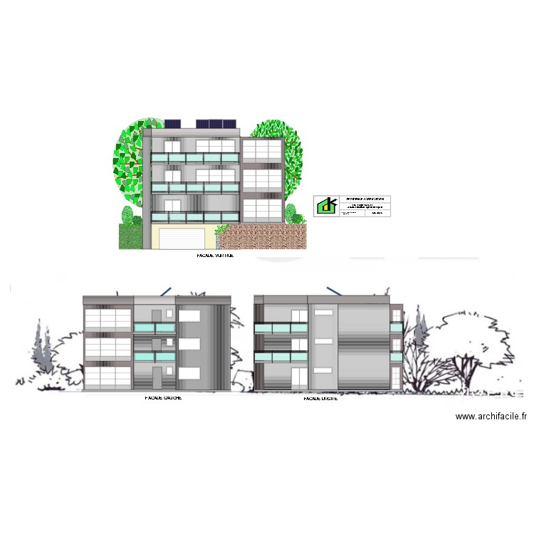 Résidence 3 APPART R+2. Plan de 0 pièce et 0 m2