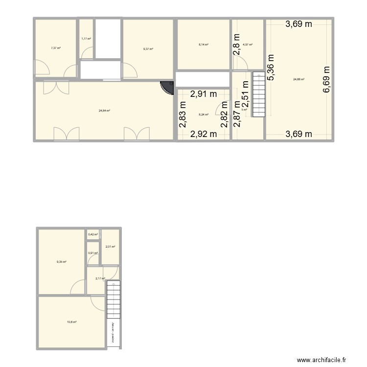 maison brem v2. Plan de 15 pièces et 120 m2