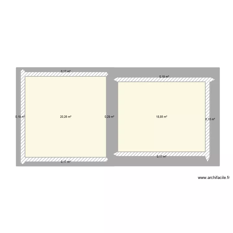 maison1. Plan de 9  et 40 m²