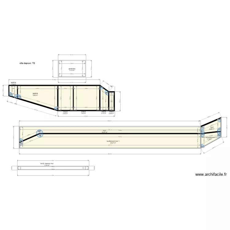 villa ts dapruni . Plan de 