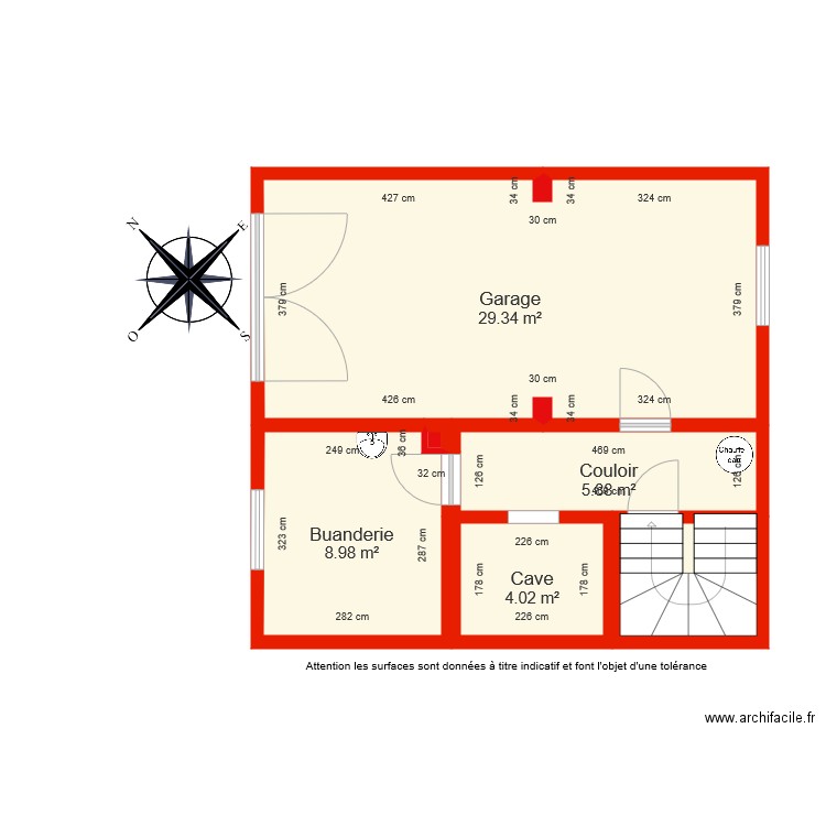 BI 4798 sous sol côté. Plan de 0 pièce et 0 m2