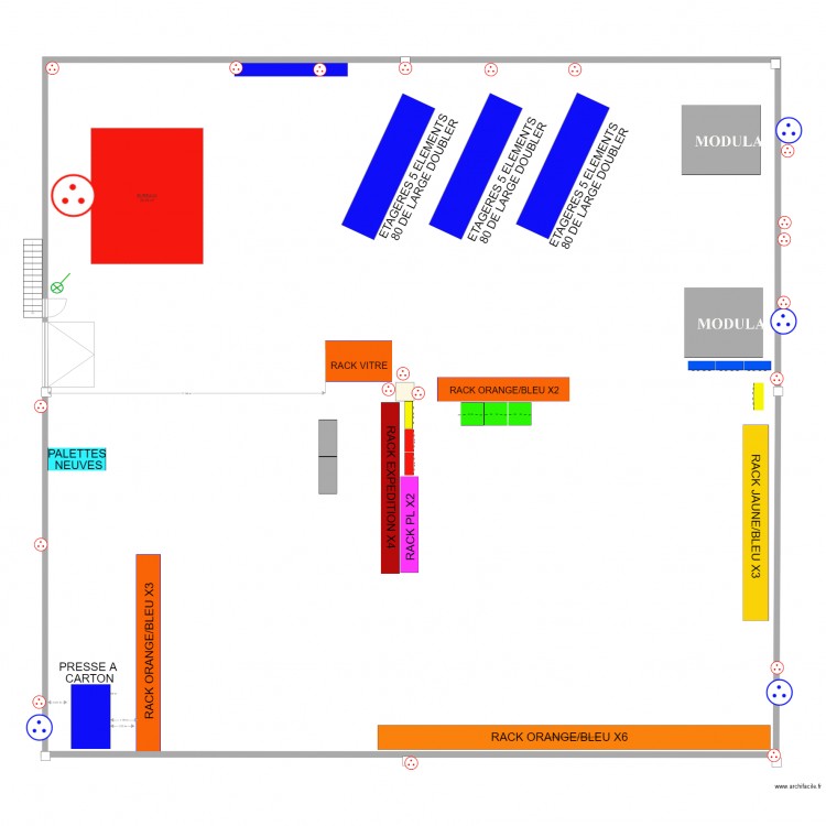 MAGASIN CENTRAL BATIMENT 203. Plan de 0 pièce et 0 m2