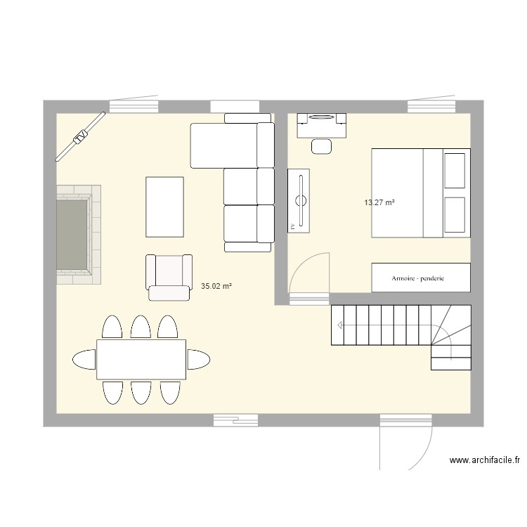 chambre bas. Plan de 0 pièce et 0 m2