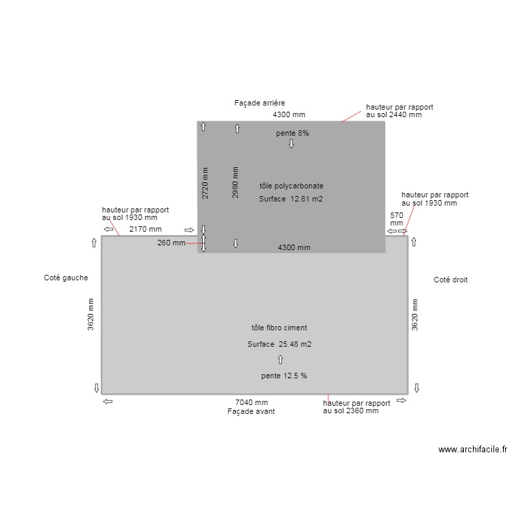 DP4 TOITURE ACTUELLE 1. Plan de 0 pièce et 0 m2