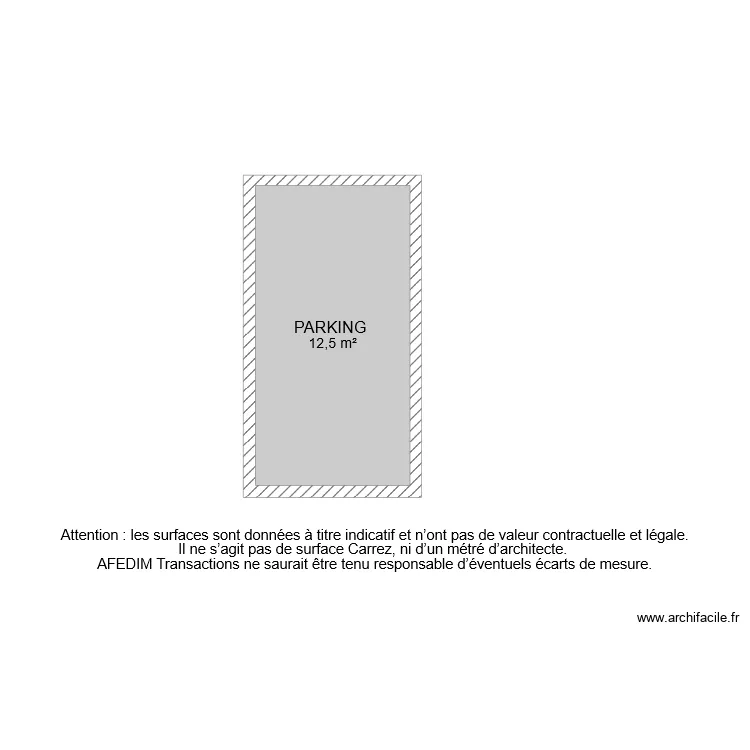 BI 7323 PARKING. Plan de 