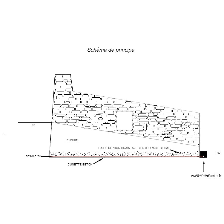 drain IDP . Plan de 0 pièce et 0 m2
