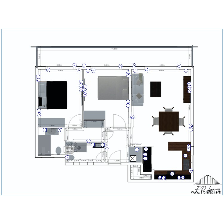 projet correa puissance. Plan de 0 pièce et 0 m2