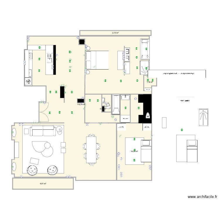 Belles Feuilles DUPLEX 3 C. Plan de 0 pièce et 0 m2