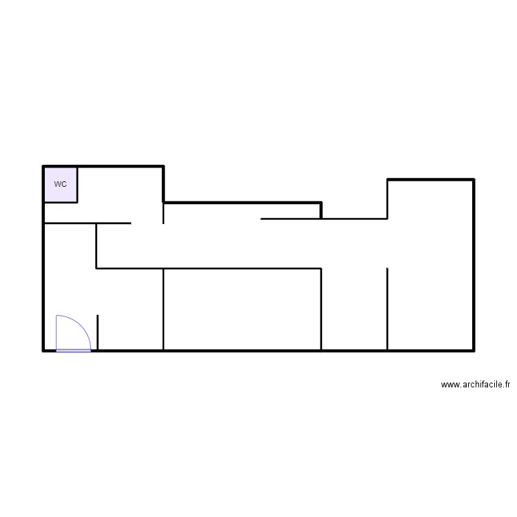 CLINIQUE 1. Plan de 3 pièces et 14 m2