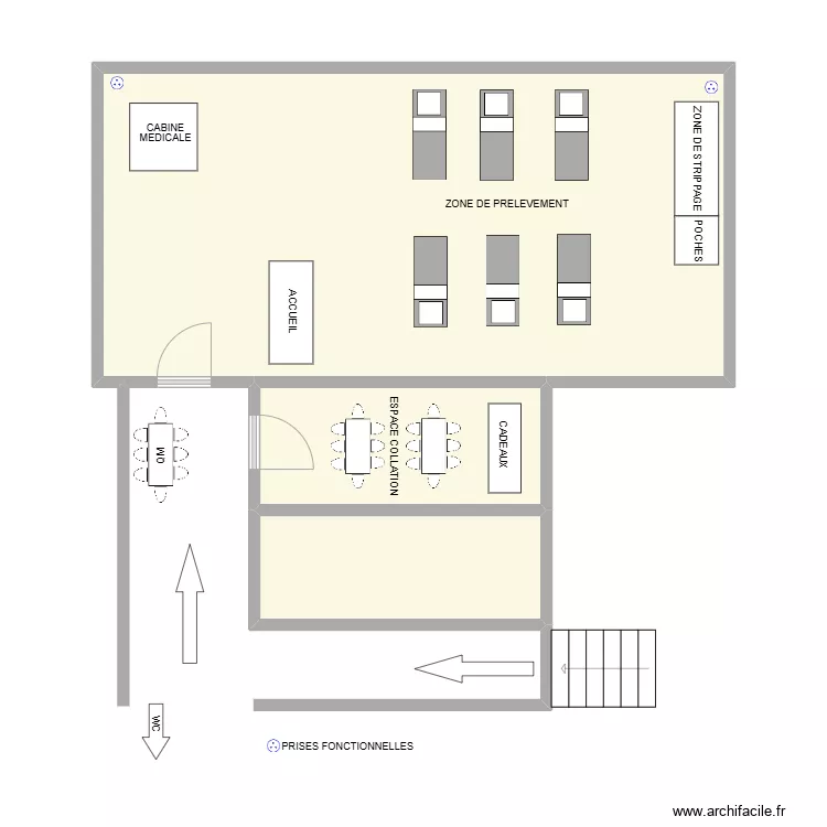 Wanferc&eacute;e Baulet. Plan de 