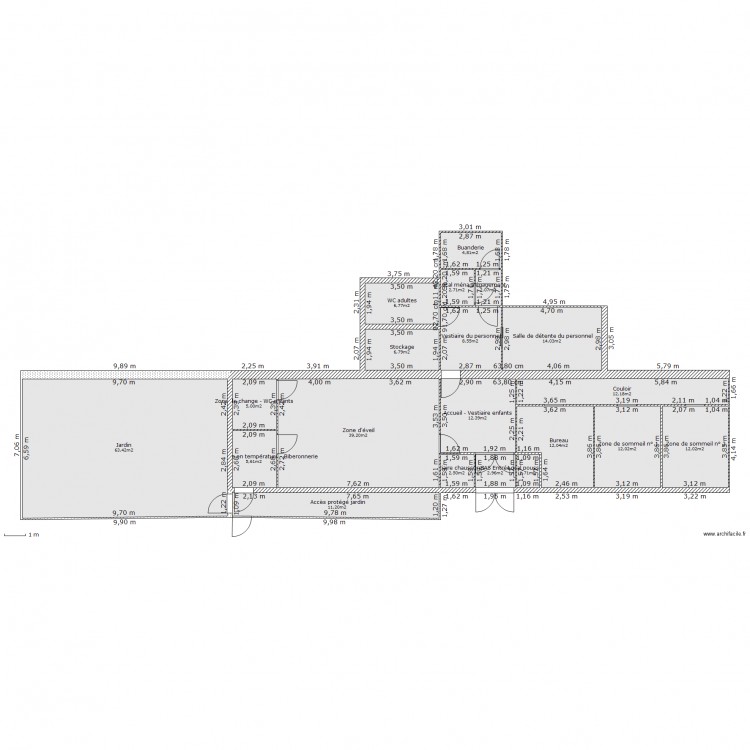 MICROCRECHE LES PETITS ANGES. Plan de 0 pièce et 0 m2