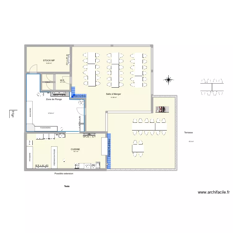 CANTINA EMSP 2. Plan de 0 pièce et 0 m2 CANTINA EMSP 2. Plan de 0 pièce et 0 m2