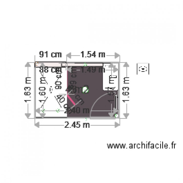 plan sdb 2. Plan de 0 pièce et 0 m2