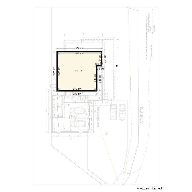 MOUL GARA. Plan de 0 pièce et 0 m2