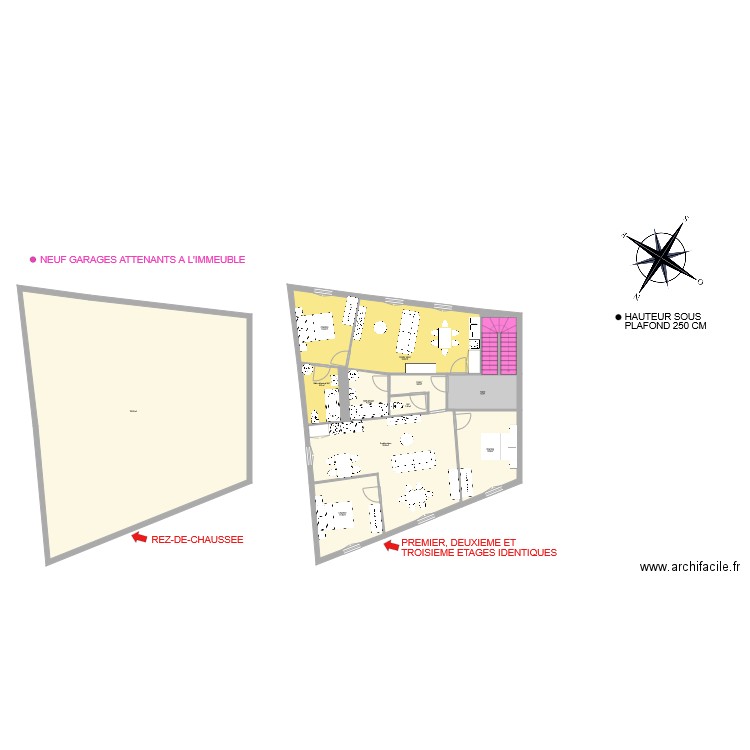 Hausermann. Plan de 0 pièce et 0 m2