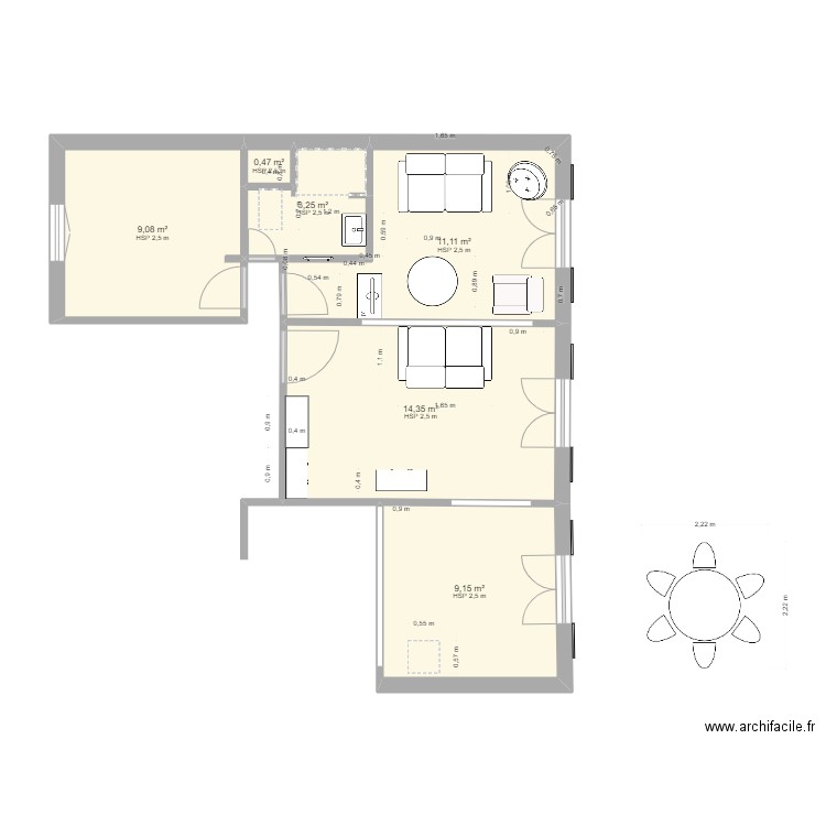 BERGES. Plan de 0 pièce et 0 m2