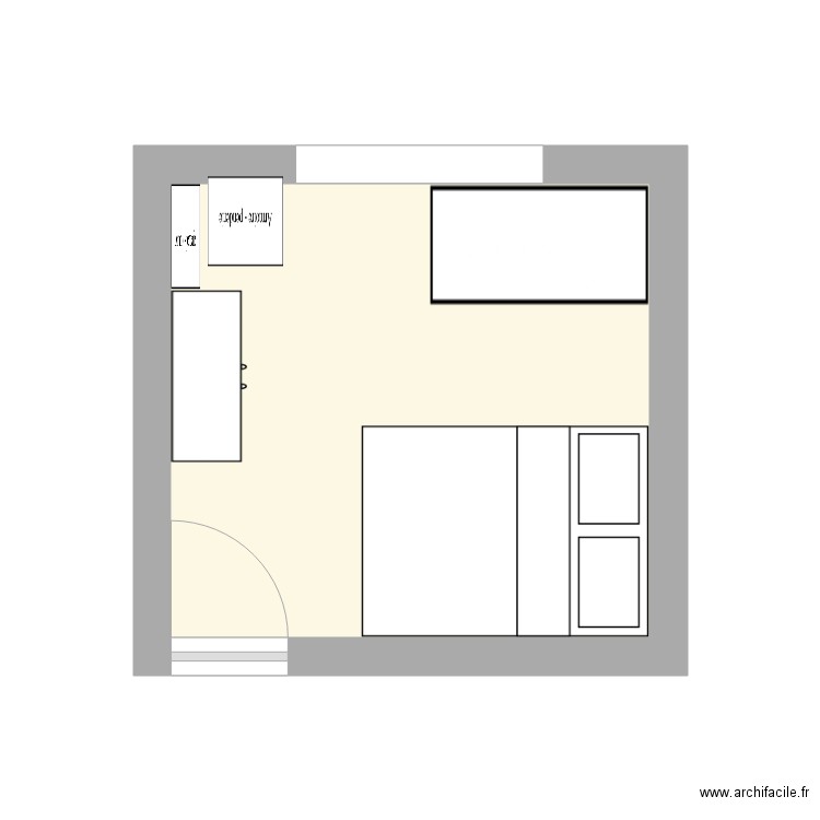 chambre. Plan de 0 pièce et 0 m2