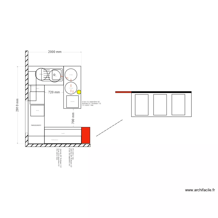 BAR CLERMONT. Plan de 