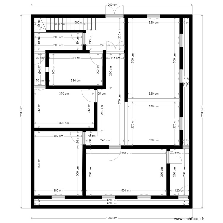 Adama Fall 10x12 ma proposition. Plan de 0 pièce et 0 m2