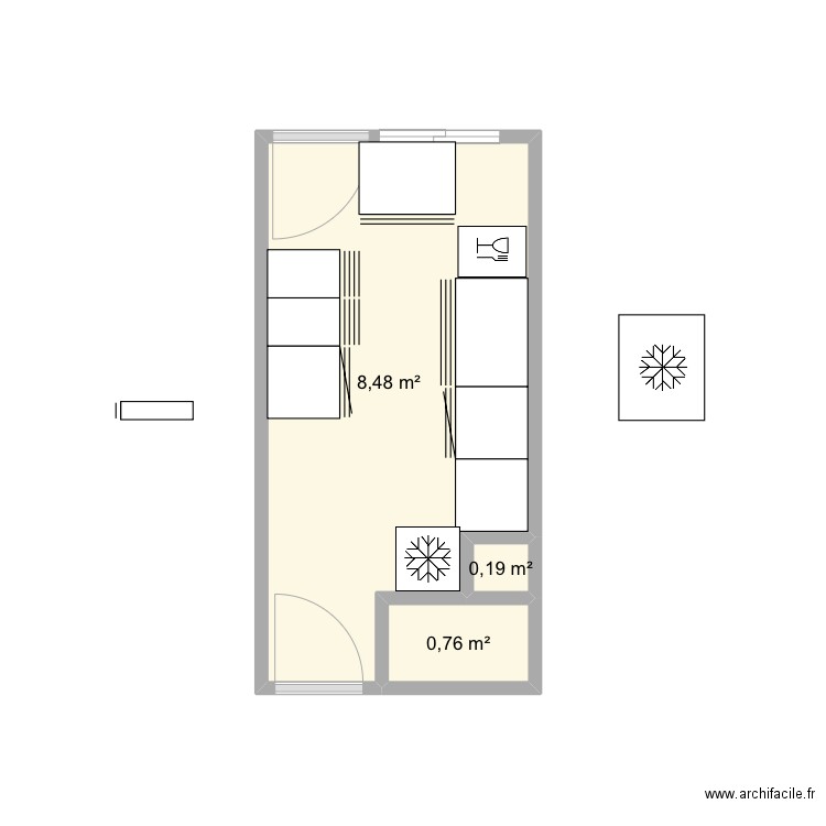 Cuisine . Plan de 0 pièce et 0 m2