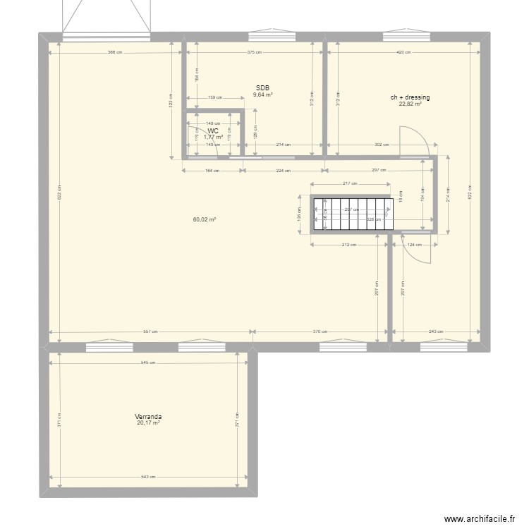 maison st pathus r+1 demolition. Plan de 5 pièces et 114 m2