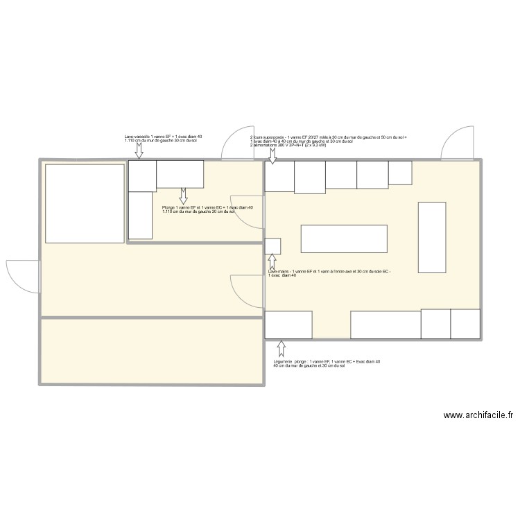 NBOIRMOUTIER NOV. Plan de 3 pièces et 56 m2