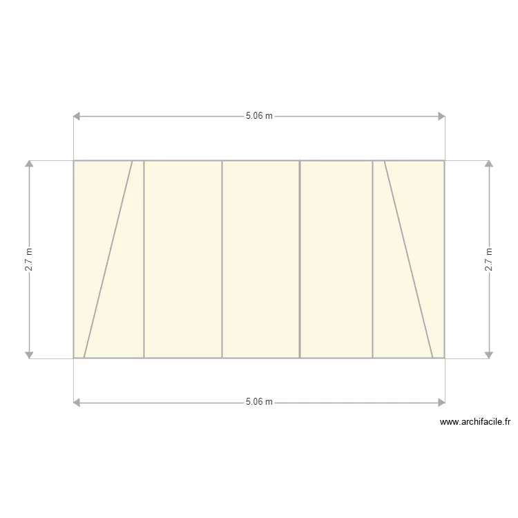 toit veranda. Plan de 