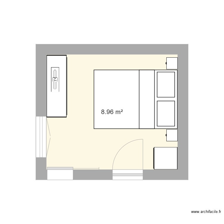 Chambre villa. Plan de 0 pièce et 0 m2