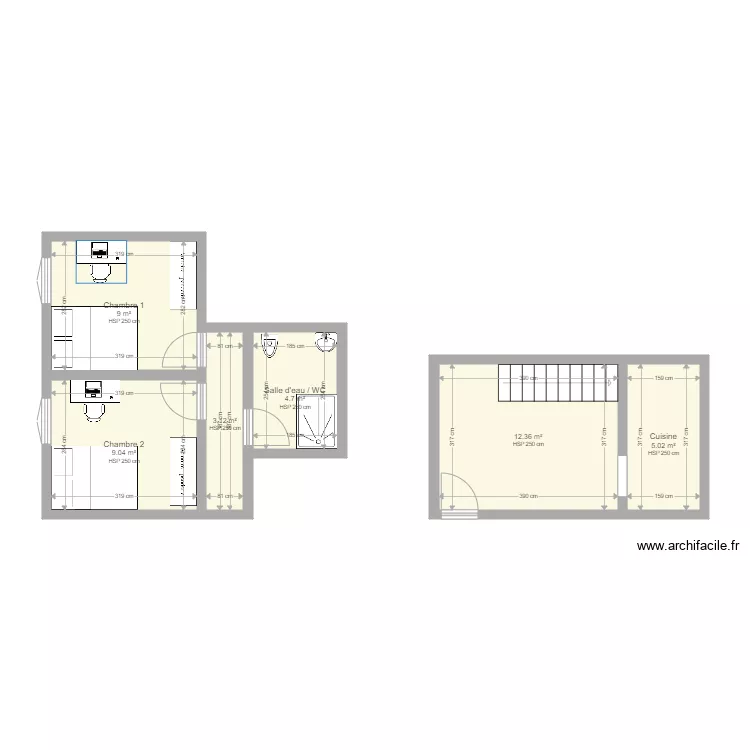 2&egrave;me plan. Plan de 