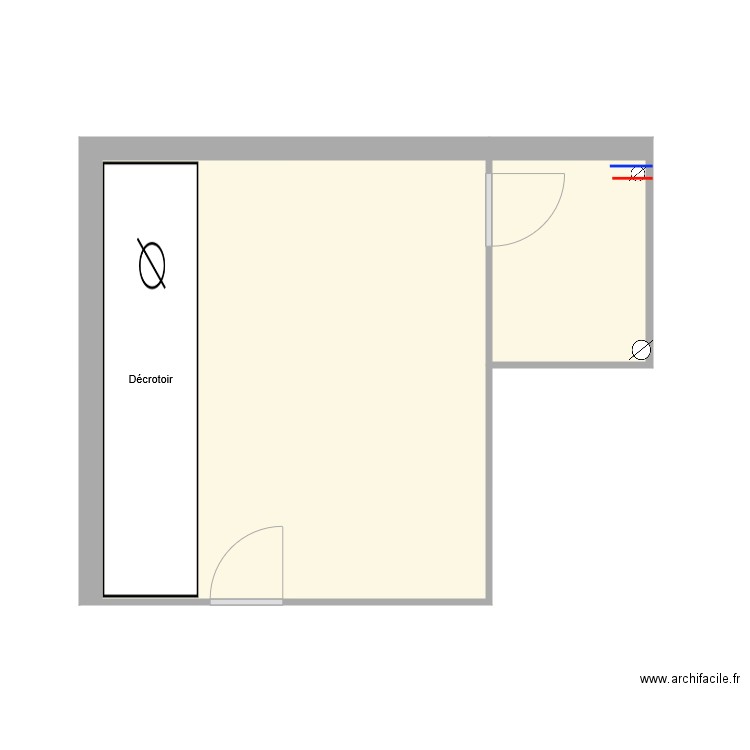 FEB VITRY DECROTTOIR AVANT TRAVAUX. Plan de 0 pièce et 0 m2