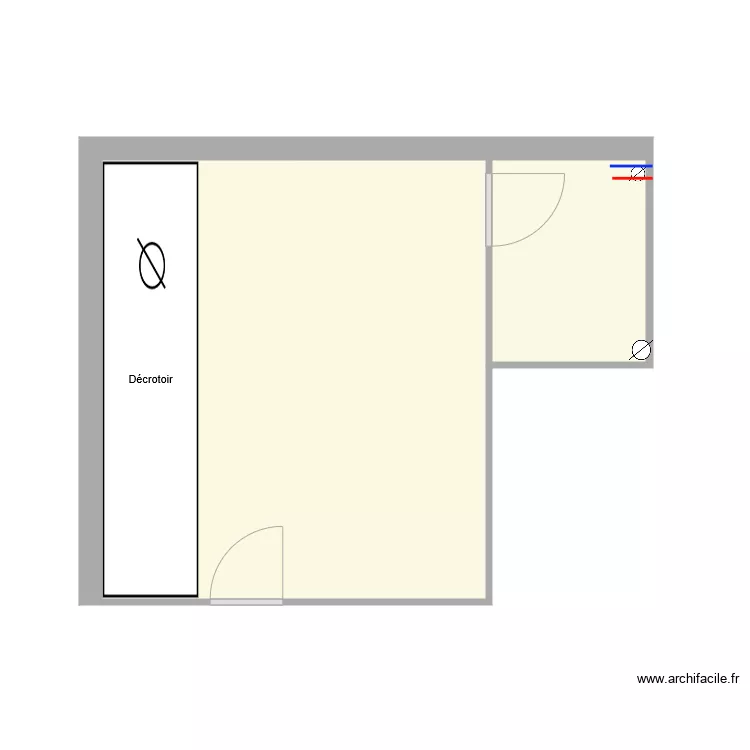 FEB VITRY DECROTTOIR AVANT TRAVAUX. Plan de 