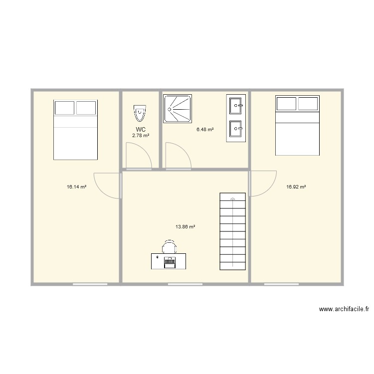 Séné étage. Plan de 0 pièce et 0 m2