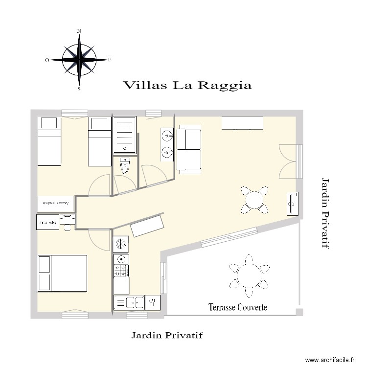 Villas La Raggia 3. Plan de 0 pièce et 0 m2