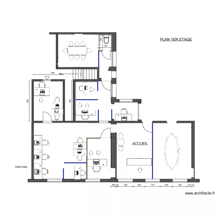 plan bureaux. Plan de 