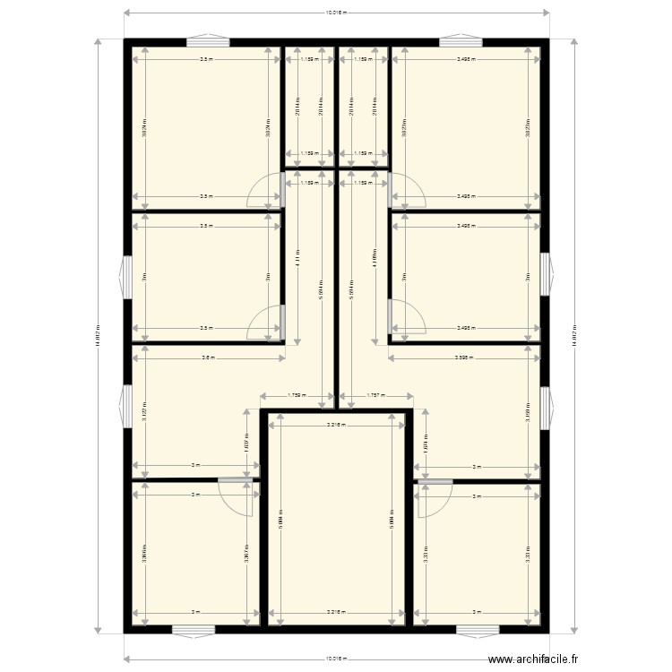 changement. Plan de 0 pièce et 0 m2