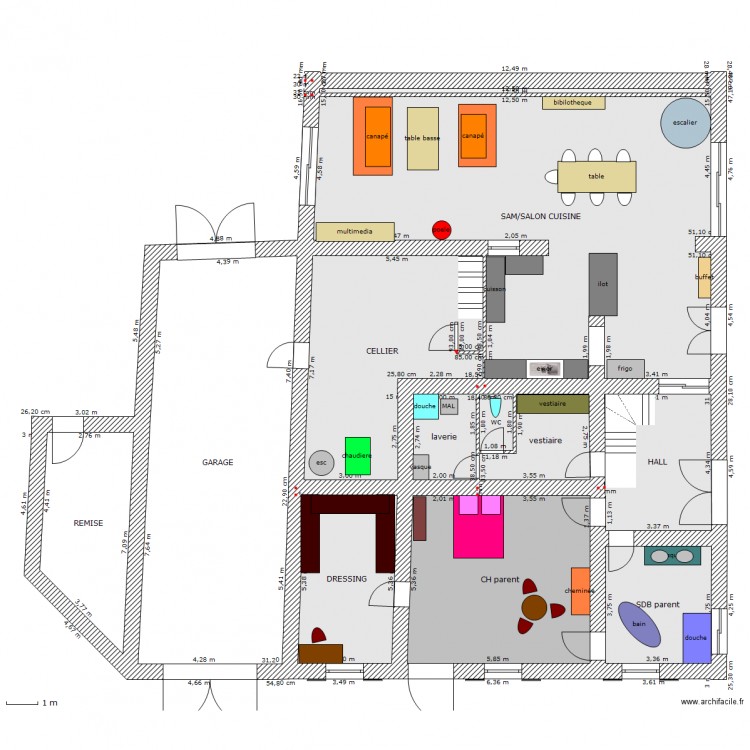 la carronnerie rdc. Plan de 0 pièce et 0 m2