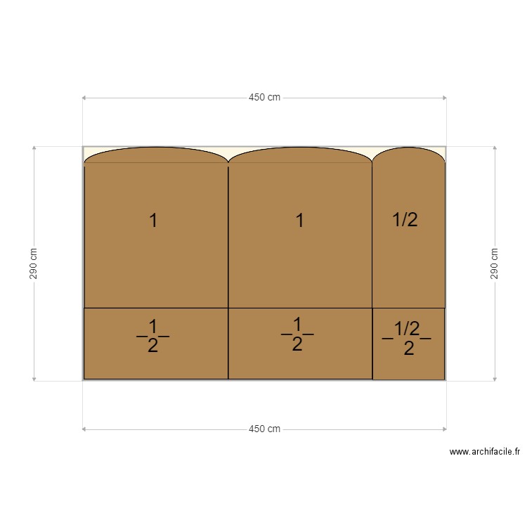 Mur EST terrasse 01. Plan de 0 pièce et 0 m2