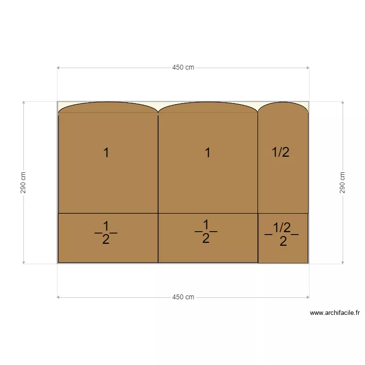 Mur EST terrasse 01. Plan de Mur EST terrasse 01. Plan de
