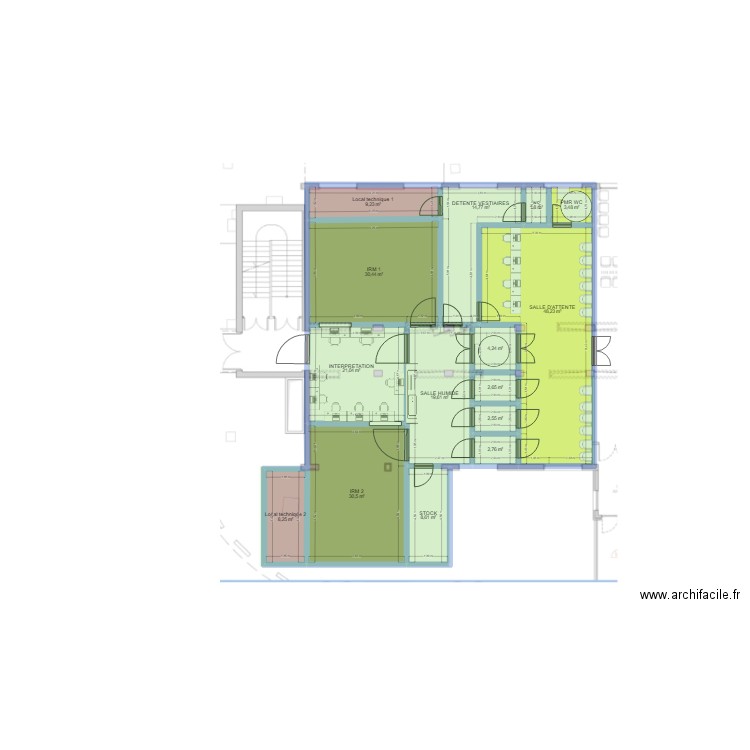 Brou V2. Plan de 15 pièces et 208 m2