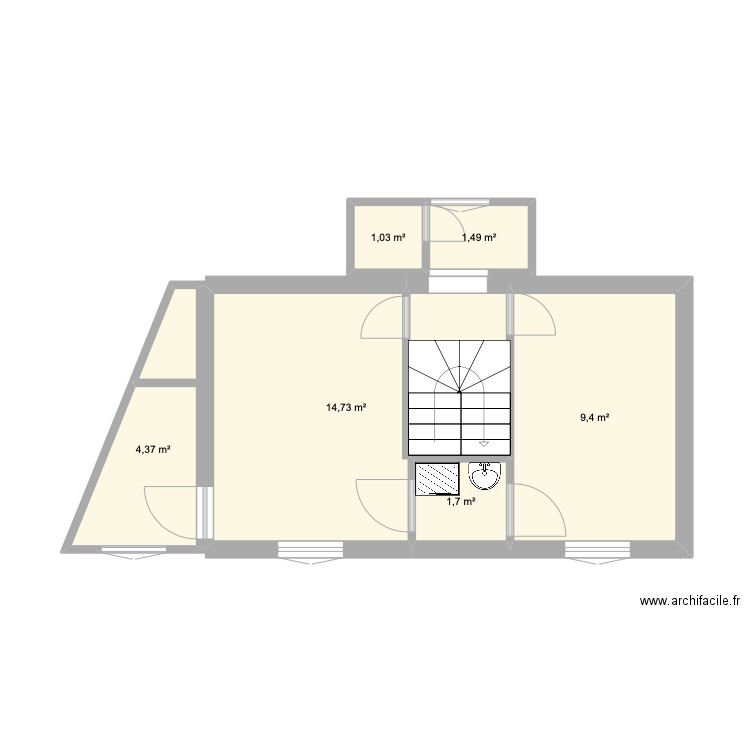 1er. Plan de 0 pièce et 0 m2