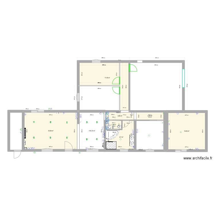 salon. Plan de 0 pièce et 0 m2