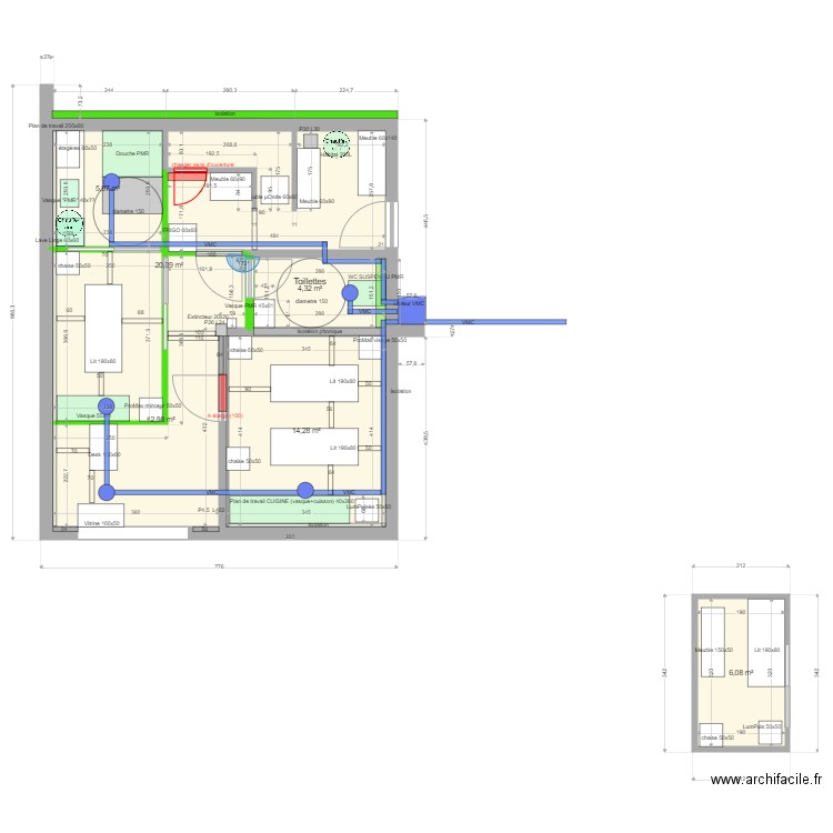 QuintClean. Plan de 0 pièce et 0 m2