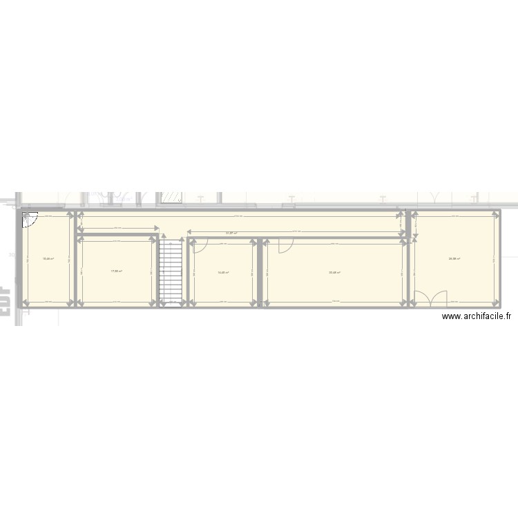 Plateforme RAYONOR. Plan de 16 pièces et 533 m2