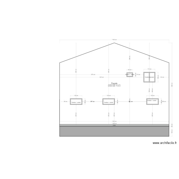 SALLE DES FËTES PIGNON GAUCHE. Plan de 0 pièce et 0 m2