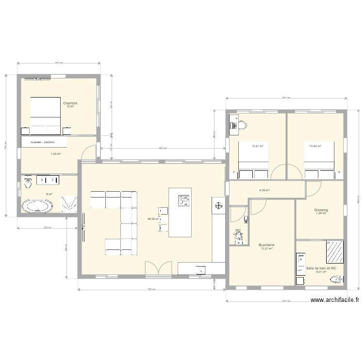 La retraite. Plan de 0 pièce et 0 m2