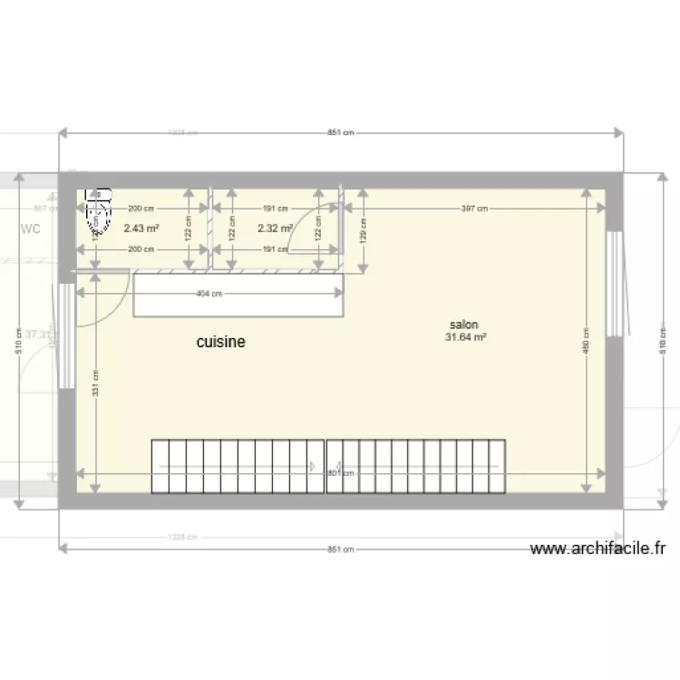 legrand existant etage . Plan de 