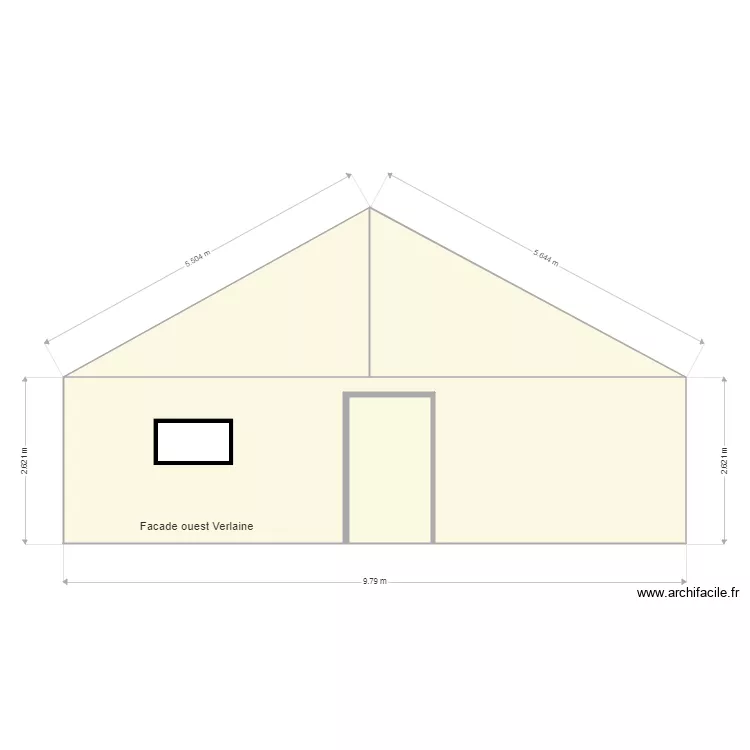 facade Verlaine. Plan de 