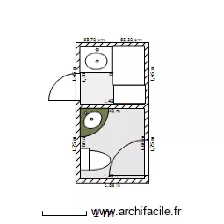 Riad Sana Bloc sanitaire. Plan de Riad Sana Bloc sanitaire. Plan de