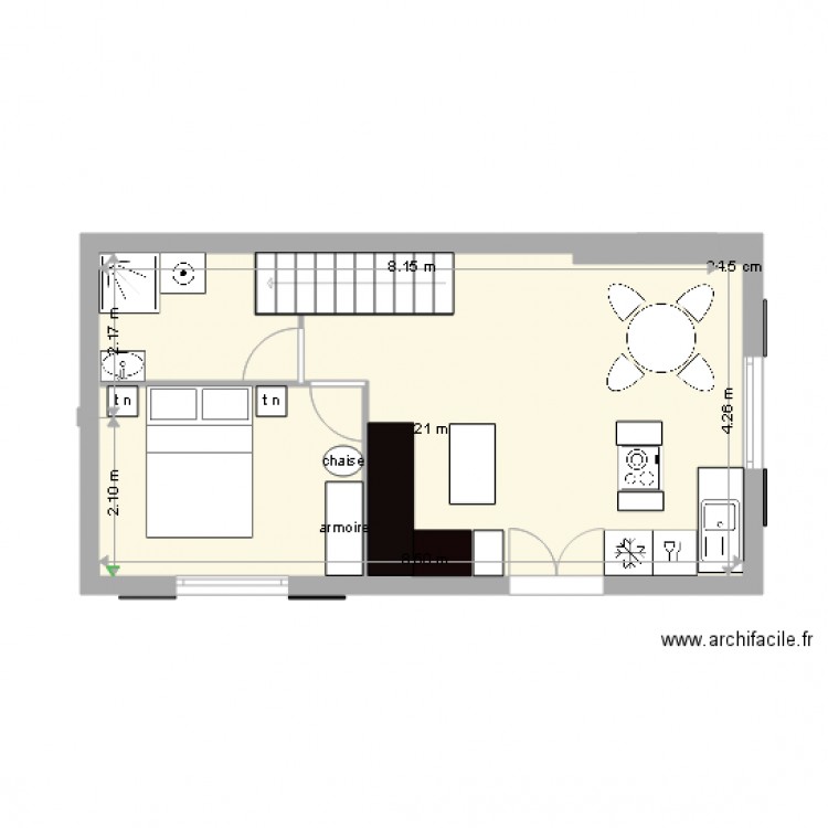 GITE OUEST 2. Plan de 0 pièce et 0 m2