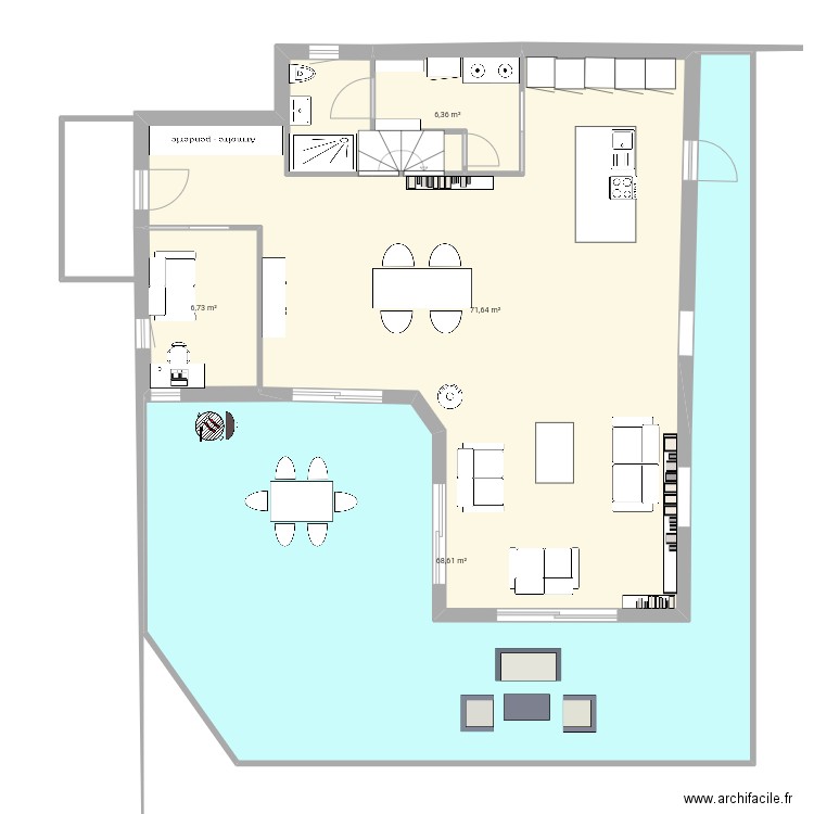 Smu bas 2. Plan de 9 pièces et 322 m2